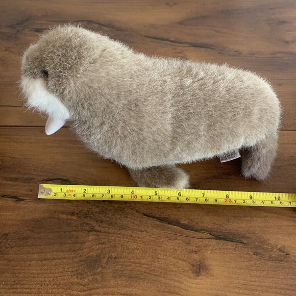 Vintage Gund 1986 Walrus Plush Stuffed Animal Toy 11" Brown Schmedley - Picture 8 of 8